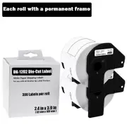 2 Roll DK1202 62MM 300 Address Labels For Brother QL-800 QL-810W w/2 Frame