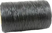 Black Artificial Deer Sinew Waxed Flat Polyester Thread for Beading, Leather, Tie-dye Crafts and Sewing, Sinue (5-Ply, 300 Yards or 900 Feet)