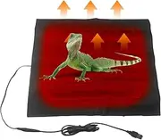 Under Tank Heater Thermostat - Reptile Heat Mat With Temperature Control for Hermit Crab Lizard Terrarium | Heating Pad Combo Set 8-9W/33x33CM