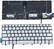 YIJIATech Replacement Keyboard with Screwdriver US Layout for Dell XPS 13 9380 9370 9305 7390 Series Laptop, Dell XPS 13 9380 9370 9305 Laptop White Frameless with Backlight Laptop Keyboard