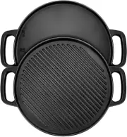 Cast Iron Reversible Griddle 12 Inch Griddle Pan Stove Tops Gas Grills & Outdoor