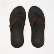 [Reef] Reef Men's Cushion Phantom Le Flip Flops Slippers in Black/Brown Size 4 4 Black/Brown