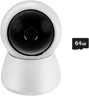 HD 1080P WiFi IP Camera Smart Surveillance Camera Automatic Tracking Smart Home Security Indoor WiFi Wireles Baby Monitor(Tuya IP add 64G)
