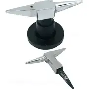 Small Double Horn Anvil On Base & T-Shaped Anvil Jewelers Metalworking Tool