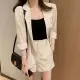 【D.studio】韓版洋氣小個子氣質西套裝(兩件式套裝 西裝褲 褲子 女裝 衣服 上衣 西裝外套 S178)