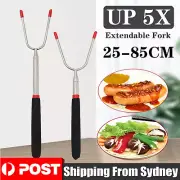 Marshmallow Roasting Sticks Extendable Fork BBQ Campfire Kids Fun Barbecue AUS