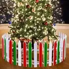 36 Pcs Christmas Tree Gate Christmas Tree Fences Decoration Candy Cane Picket Fe