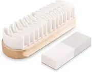 Suede & Nubuck Cleaning Kit By Care Guys: Hard-wearing crepe brush Bonus A Cleaning Eraser - Clean All Suede Nubuck Leathers - Professional For Nubuck Shoes Boots Bags Purses Jackets Couches