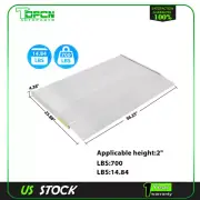 23.88"L x 36.25"W x 4.38"H Entry Threshold Ramp Portable Supporting Aluminum