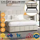 Oikiture Bed Frame Queen Double King Single Size Beds with Lift Storage Base NEW