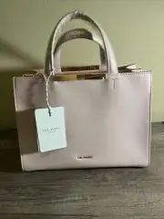 Ted Baker Faceted Bow Detail Leather Tote