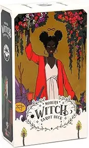 The Modern Witch Tarot Deck and Guidebook, 78 Tarot Cards Future Telling Game with Colorful Box
