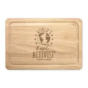 World's Best Activist Rectangular Chopping Board Worlds Best Joke Funny