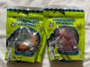 2 Trader Joes Super Sour Scandinavian Swimmers Soft & Chewy Gummy Fruit