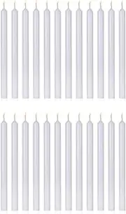 24pc Australian Made White Taper Candles, 4 Inch Wish Spell Candles Unscented Mini Taper Candle for Witchcraft, Wiccan Altar, Magic, Rituals, Prayer, Meditation, Wedding Party Decoration, Shabbat