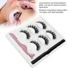 (3D-03)3 Pairs False Eyelashes Liquid Eyeliner Tweezers Set Waterproof Eye CMM