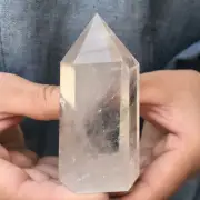 0.44LB Natural clear quartz obelisk quartz crystal point wand tower reiki XA1614