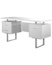 Monarch Specialties 60in White Computer Desk