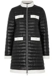 Herno Ultralight Quilted Shell Coat - Black And White - 44 (UK12 / M) 44 (UK12 / M)