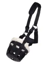 QHP Grazing Muzzle with Fleece- Easy Breathe - Full or Cob Size