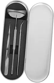 HAPINARY False Lashes Tool Kit 45° Angle Mirror Holder Knurled Handle Lash Grafting Tweezers Set Portable Eyelash Extension Supply for Salon Use