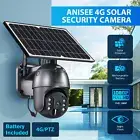 Anisee PTZ Security Camera Wireless with Solar Powered Wifi 4G Outdoor 1080P HD