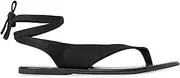 [Molozoey] Ankle Strap Flat Sandals for Women Comfortable Lace Up T-Strap Slip on Flip Flops Flats Ladies Fashion Cute Thong Sandals Summer Soft Flip Flops Sandals