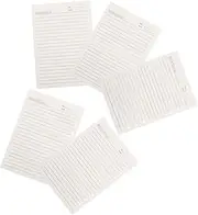 BCOATH 6 Hole A5 Notebook Refill Sheets 5 Pcs Paper for Diary Planner School and Home