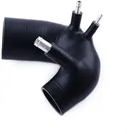 Turbo Hose Pipe Silicone Air Intake Duct Kit Induction Hose Pipe Tube Duct Set 500 595 695 T-Jet Engine 1.4L Gas Tungsten Turbo Car Air Intake Hose(Matt Black)