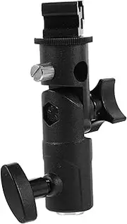 LIFKICH Flash Holder for Light Stand DSLR Camera Flash Bracket Umbrella Mount 180° Adjustable Stand