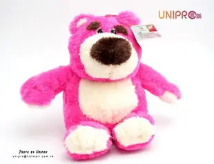 UNIPRO 熊抱哥 Lotso 坐姿 絨 玩偶 娃娃 禮物 桃紅熊 玩具總動員3 Toy Story 迪士尼正版授權