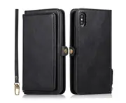 Detachable Phone Case for Easy Portability (Black), Wallet Case for iPhone XS Max