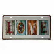 2xtin Sign Love Metal Tin Sign Vintage Retro Man Cave 150x300mm Metal
