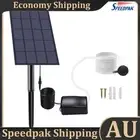Pond Aerator 5V 2.5W Solar Pond Pump Low Noise Battery-free for Fish Tank Garden