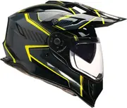 Z1R Range Voyager, adventure helmet , color: Black/Grey/Neon-Yellow , size: S