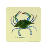 Betsy Drake Blue Crab Neoprene Coaster Set of 4