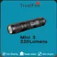Trustfire Mini3 Edc Led 手電筒鑰匙扣 350 流明寬電壓設計 1.2v/1.5v/3.7v/4.