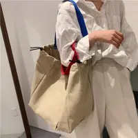 在飛比找ETMall東森購物網優惠-韓版原宿手提袋日系上課大包包