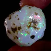 Enchant Ethiopian 28.80 Ct "Play-Of-Color" Fire Opal Raw/Rough Amazing Gemstone