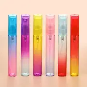 6 Pcs Empty Refillable Travel Glass Perfume Mini Bottle With Spray Atomizer 8ml