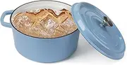 Dutch Oven Pink,Enameled Cast Iron Dutch Oven with Lid, 5.25 Quart Round Nonstick Enamel Cookware Crock Pot,Dutch Oven with Dual Handle and Cover Casserole Dish 9.45 Inch