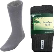 12 Pairs BAMBOO SOCKS Men's Heavy Duty Premium Thick Work Socks Cushion BULK New