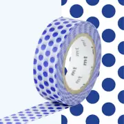 Masking Tape MT Peas Dark Blue - Dot Night Blue