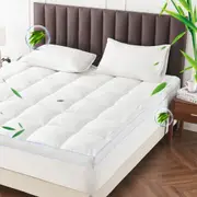 LINENOVA Luxury 1500GSM Bamboo Mattress Topper 10cm Extra Thick