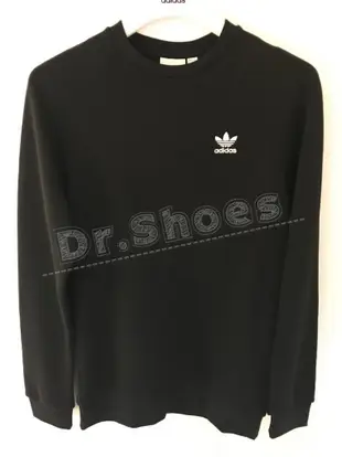 【Dr.Shoes 】Adidas Sweatshirts 男裝 休閒 大學T 長袖T恤 白ED6208 黑DV1600