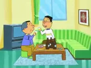 Sazae-san - Original Japanese Animation Production Cel art Key Master Setup