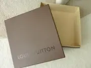 Louis Vuitton Brown Empty Small Bag Storage Square top Box 9.5" x 9" x 4.5"