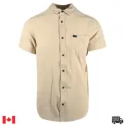 Rip Curl Men's Shirt Bone Linen Short Sleeve Woven (S12)
