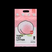 Michu Natural Clumping Tofu Cat Litter Peach