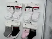 NEW 6 PAIR PACK NIKE JORDAN TODDLER LIGHT WEIGHT COTTON BLEND LOW CUT SOCKS $15